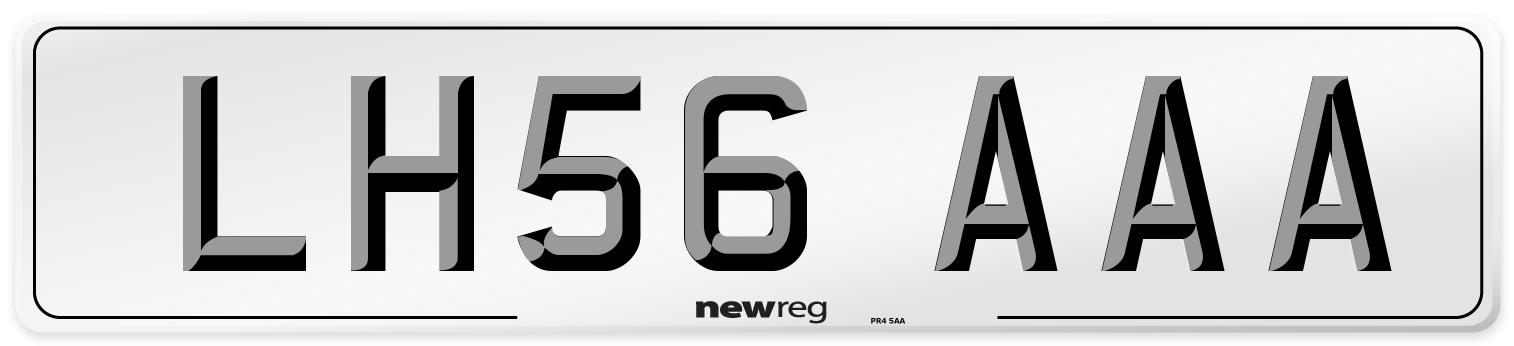 LH56 AAA Number Plate from New Reg
